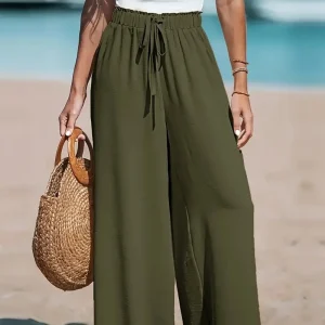 Drawsrting Wide leg Pants
