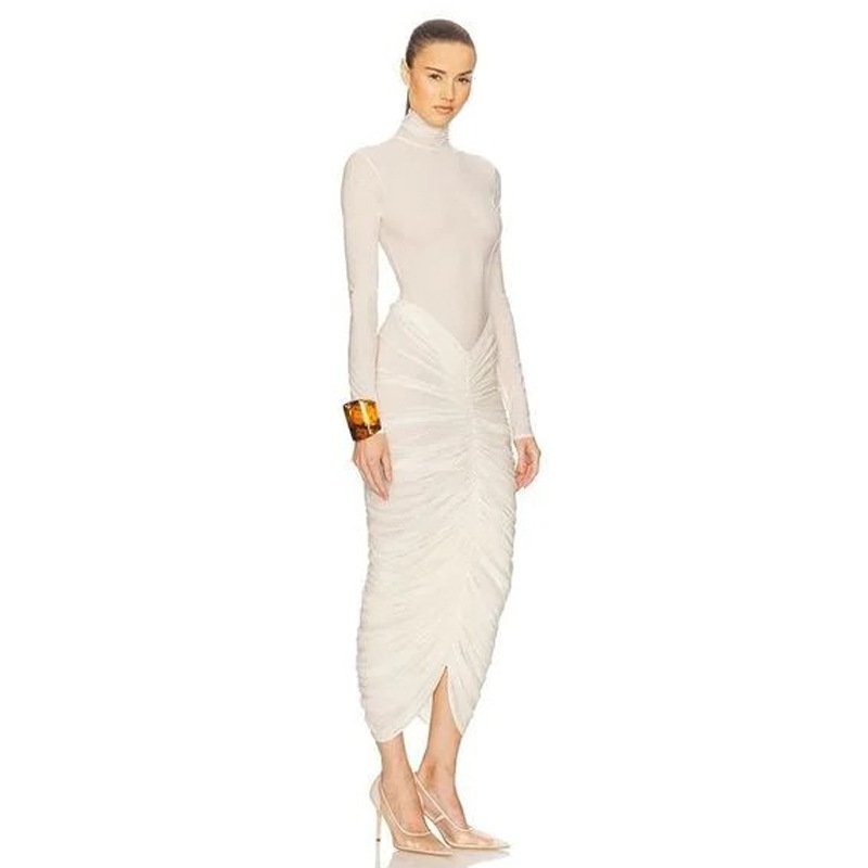 Mesh dress mid length - Image 2