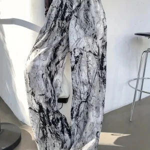 Printed Wide Leg Pants