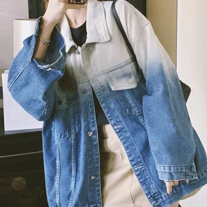 Gradient Blue Denim Jacket