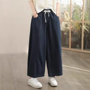 Spring New Denim Pants Women's Straight Loose Wide Leg Fashion Plus Size Harem Trousers Bottoms