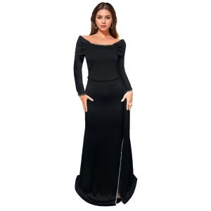 Women's bottom slit dress