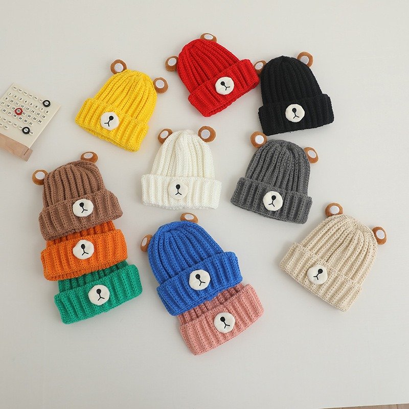 Autumn and winter children warm knitted hat - Image 11