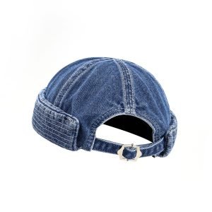 Washed denim melon skin hat trendy brand
