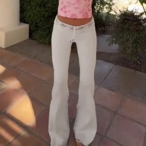 Women's Lace Flared Pants