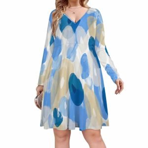 Oversized V-neck dress