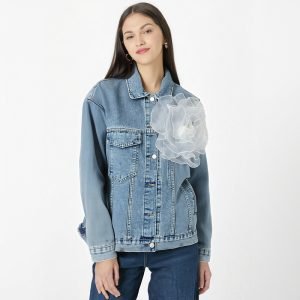 Women's Denim Coats Long Sleeve Blue Jackets Autumn New Fashion