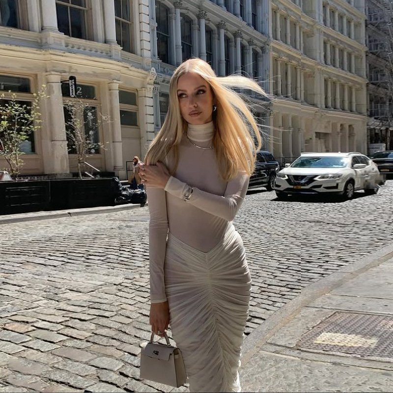 Mesh dress mid length - Image 3