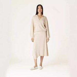 Solid Minimalist Two Piece Set For Women