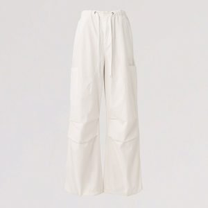 Women's Drawstring Work Pants Summer Thin Length Casual Pants