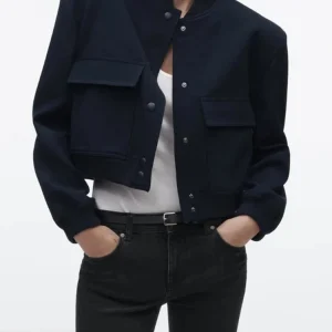 Women's Jackets Stand Collar Long Sleeves