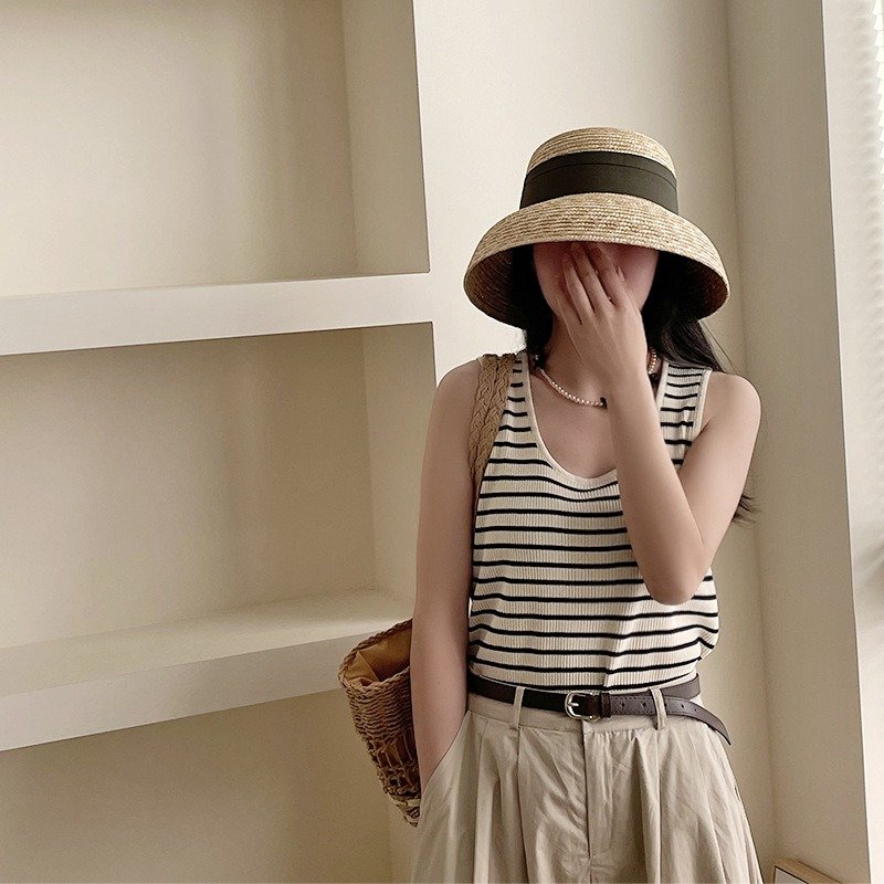 Natural straw hat - Image 3