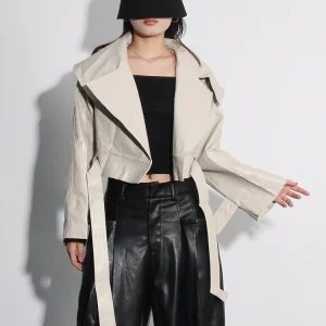 Solid Streetwear Jacket For Women