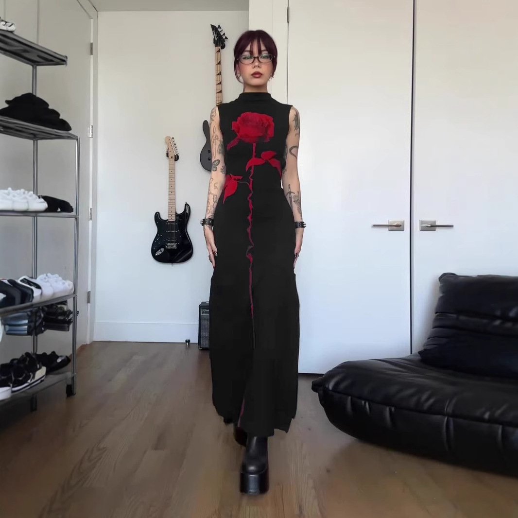 High Neck Dress Women's Long Dress - Image 4