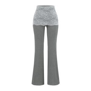 Low waisted lace pants