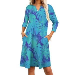 7-point sleeve dress